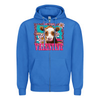True Royal be my valentine with guarnsey Zipper Hoodie - AdoDesignShop