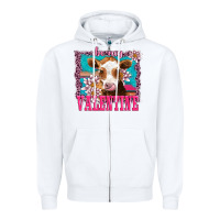 White be my valentine with guarnsey Zipper Hoodie - AdoDesignShop