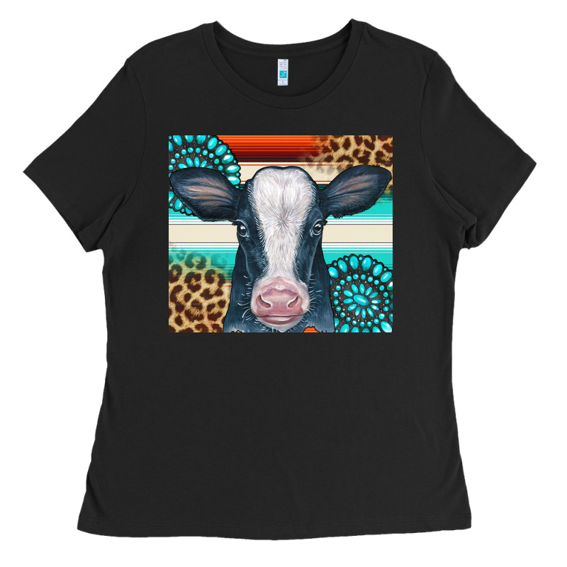 Cow Tumbler Ladies Tee by CowCowDesign | Teevron