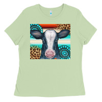 Matcha Cow Tumbler Ladies Tee - CowCowDesign