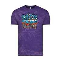 Cloud Purple Boom boom baby Vintage Tee - FaDigitalArtStudio