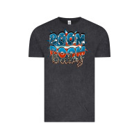 Vintage Black Boom boom baby Vintage Tee - FaDigitalArtStudio