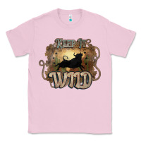 Bubblegum Pink Keep it wild western bull Classic Tee - HowdyJamesFarm