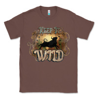 Chestnut Keep it wild western bull Classic Tee - HowdyJamesFarm