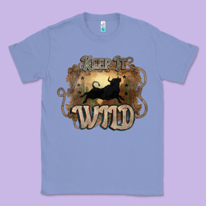 Keep It Wild Western Bull Classic Tee Designed By Howdyjamesfarm