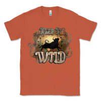 Copper Keep it wild western bull Classic Tee - HowdyJamesFarm