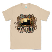 Mushroom Keep it wild western bull Classic Tee - HowdyJamesFarm