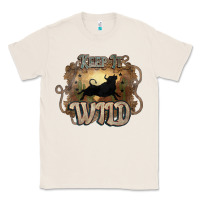 Natural Keep it wild western bull Classic Tee - HowdyJamesFarm