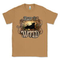 Toasted Coconut Keep it wild western bull Classic Tee - HowdyJamesFarm