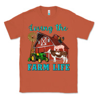 Copper western loving the farm life barn cow pig rooster tractor wind wheel Classic Tee - Artiststas