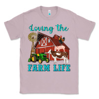Lilac western loving the farm life barn cow pig rooster tractor wind wheel Classic Tee - Artiststas