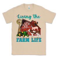 Mushroom western loving the farm life barn cow pig rooster tractor wind wheel Classic Tee - Artiststas