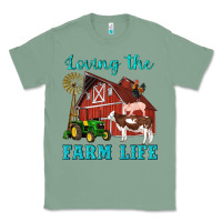 Sage western loving the farm life barn cow pig rooster tractor wind wheel Classic Tee - Artiststas