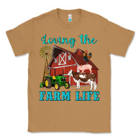 Toasted Coconut western loving the farm life barn cow pig rooster tractor wind wheel Classic Tee - Artiststas