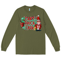 Army Green Christmas Can't Touch This Elf Long Sleeve Tee - FaDigitalArtStudio