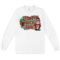 White Christmas Can't Touch This Elf Long Sleeve Tee - FaDigitalArtStudio
