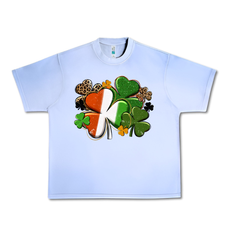 Irish Flag Shamrock St. Patricks Day Urban Heavy Tee by FaDigitalArtStudio | Teevron