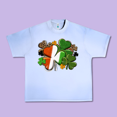 Irish Flag Shamrock St. Patricks Day Urban Heavy Tee Designed By Fadigitalartstudio