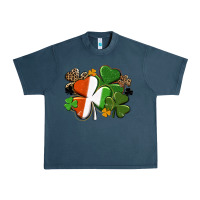 Midnight Navy Irish flag shamrock St. Patricks Day Urban Heavy Tee - FaDigitalArtStudio