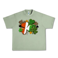 Oil Green Irish flag shamrock St. Patricks Day Urban Heavy Tee - FaDigitalArtStudio
