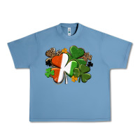 Pebble Blue Irish flag shamrock St. Patricks Day Urban Heavy Tee - FaDigitalArtStudio