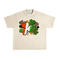 Sandshell Irish flag shamrock St. Patricks Day Urban Heavy Tee - FaDigitalArtStudio