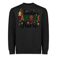 Black santa's favorite nurse Heavyweight Sweatshirt - AdoDesignShop
