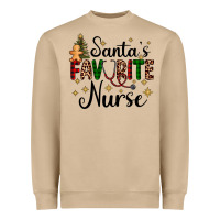 Mushroom santa's favorite nurse Heavyweight Sweatshirt - AdoDesignShop