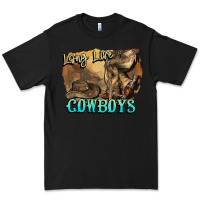 Black Long live Cowboys boots hat Premium Tee - HowdyJamesFarm
