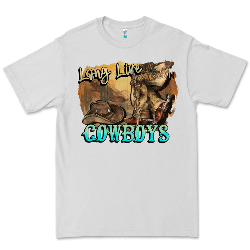 Long Live Cowboys Boots Hat Premium Tee by HowdyJamesFarm | Teevron