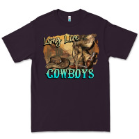 Plum Long live Cowboys boots hat Premium Tee - HowdyJamesFarm
