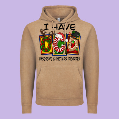 I Have Obsessive Christmas Disorder Vintage Hoodie Designed By Fadigitalartstudio