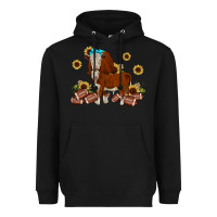 Black football hereford sunflower Heavyweight Hoodie - JahusDesignShop