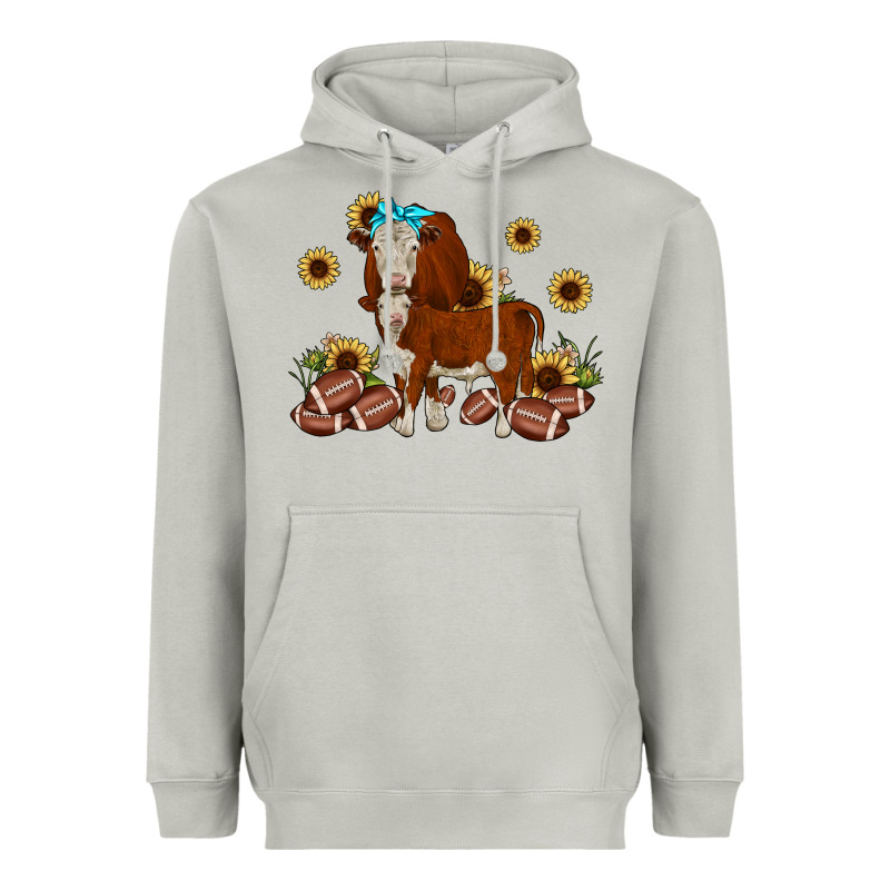 Football Hereford Sunflower Heavyweight Hoodie by JahusDesignShop | Teevron