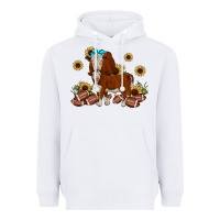 White football hereford sunflower Heavyweight Hoodie - JahusDesignShop