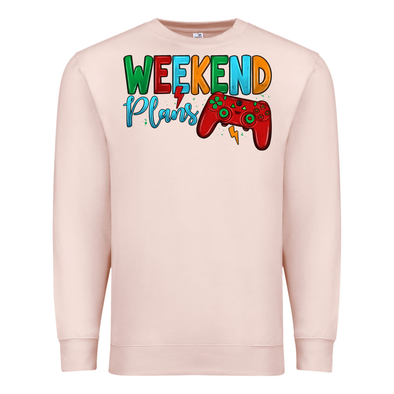 Weekend Plans Premium Sweatshirt by JahusDesignShop | Teevron