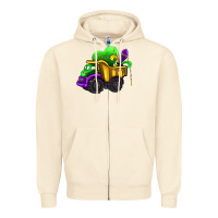 Sandshell loads of mardi gras truck Zipper Hoodie - AdoDesignShop