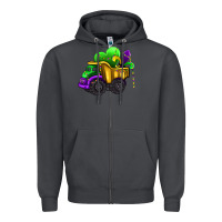 Smoke loads of mardi gras truck Zipper Hoodie - AdoDesignShop