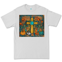 Dove Grey fall cross tumbler Premium Tee - RanaPortraitStore