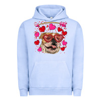 Pigment Grape Ice valentine's day  brown english bulldog Urban Hoodie - RanaPortraitStore