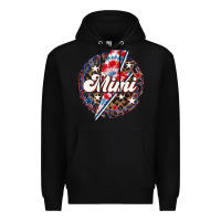 Black Western Mimi Patriotic Premium Hoodie - LillyAllenDesigns