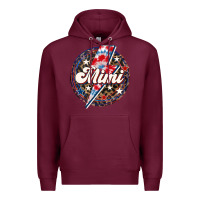 Burgundy Western Mimi Patriotic Premium Hoodie - LillyAllenDesigns