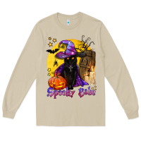 Mushroom spooky babe black witch cat Long Sleeve Tee - BundleAndBundleShop