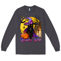 Smoke spooky babe black witch cat Long Sleeve Tee - BundleAndBundleShop