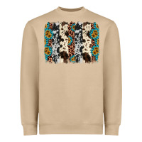 Mushroom cowhide leopard gemstone brushstroke Heavyweight Sweatshirt - AdoDesignShop