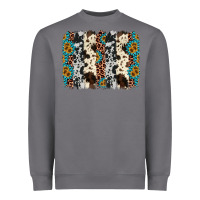 Storm cowhide leopard gemstone brushstroke Heavyweight Sweatshirt - AdoDesignShop