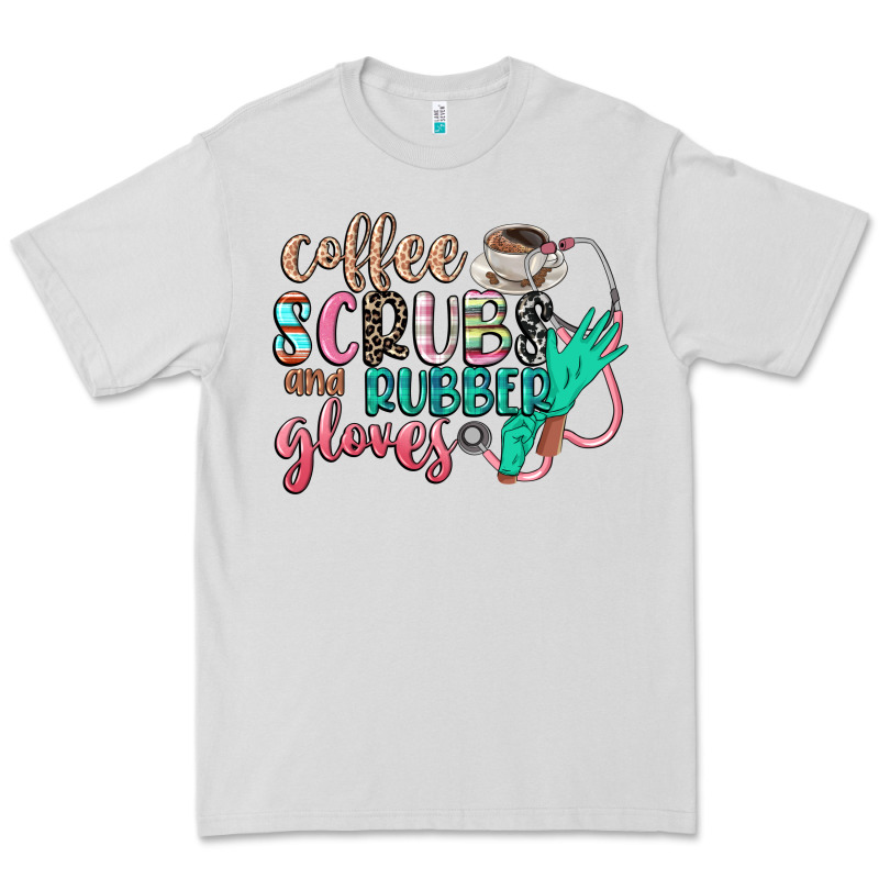 Coffee Scrubs And Rubber Gloves Premium Tee by CowGirlArtShop | Teevron