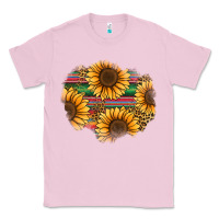 Bubblegum Pink sunflower leopard serape patch Classic Tee - Jasminsmagicworld