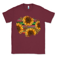 Burgundy sunflower leopard serape patch Classic Tee - Jasminsmagicworld
