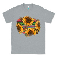 Heather Grey sunflower leopard serape patch Classic Tee - Jasminsmagicworld